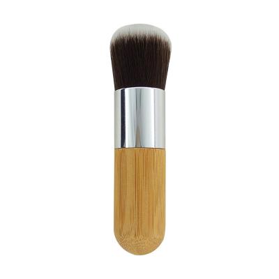 China Angular Blush Synthetic Bamboo Handle Bristle Kabuki Brush, Foundation Powder Brush, Cosmetic Brush for sale