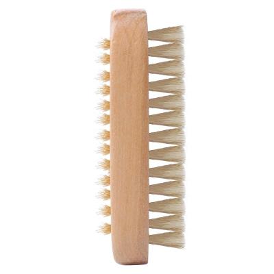 China Hot Selling Wood Nail Brush Nail Cleaning Brushes Double Sided Scrub Brush for sale