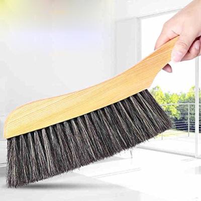 China Large Shower Handle Nature Bristle Wood Dust Cleaning Brush for Car or Home or Workshop for sale