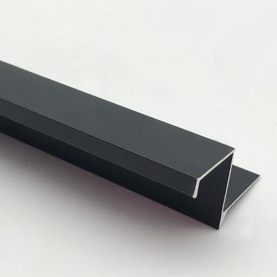 China Modern High Quality Aluminum Profile Tile Wall Ceiling Corner Z Shape Edge Tile Trim for sale