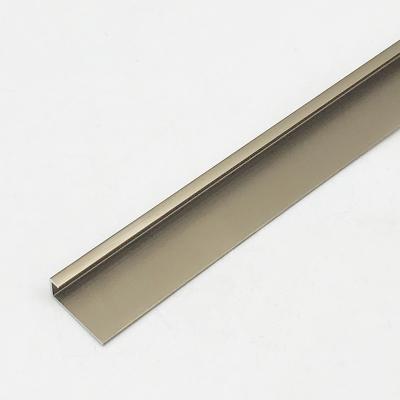 China Caifind Modern Metal Trims Decorative Aluminum Tile Wall C Shape Trims Edge Cover for sale