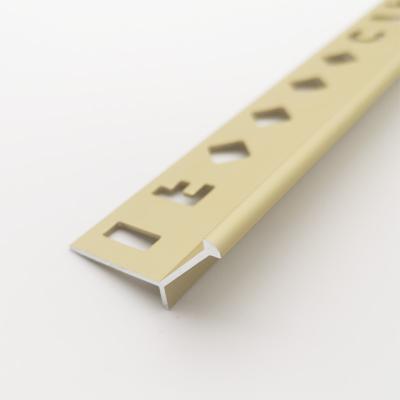 China Modern High Quality Aluminum Edge Profile Tile Wall External Corner Tile Trim for sale