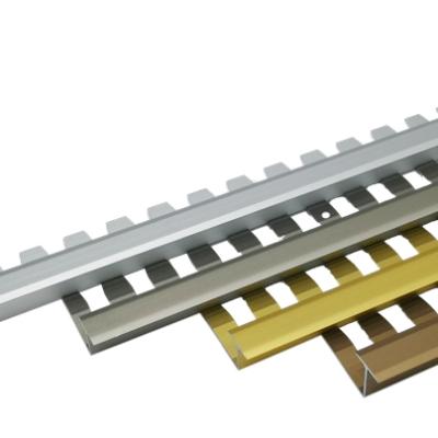 China Modern Durable For Tile Strip T Shape Transition Strips Ceramic Connecting Aluminum Metal Tile Trim for sale