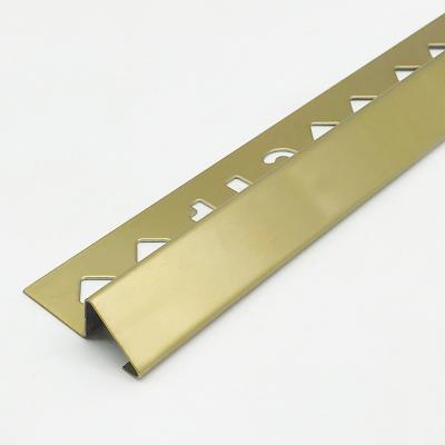 China Modern Foshan Factory In Stock SUS304*0.8MM External Corner Stainless Steel Edge Tile Trim for sale