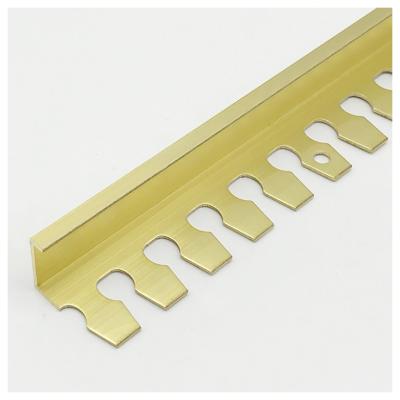 China Modern Economic Custom Design Product Popular Metal Tile Brass Trim For Wall Or Floor for sale