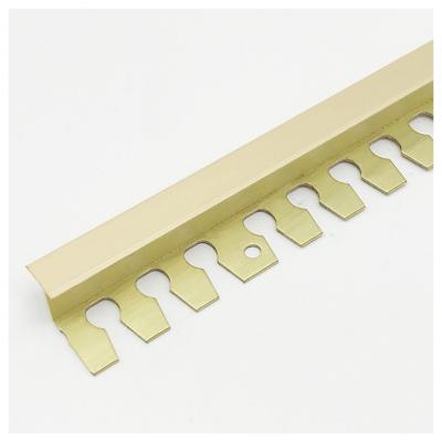 China Modern Low Price New Type Brass Ceramic Tile Corner Trim T Shape Brass Trim for sale