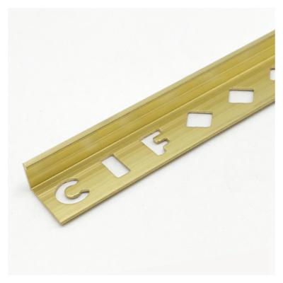 China New Modern Trend Good Price Edge Tile Trim Protector L Shape Brass Tile Trim for sale