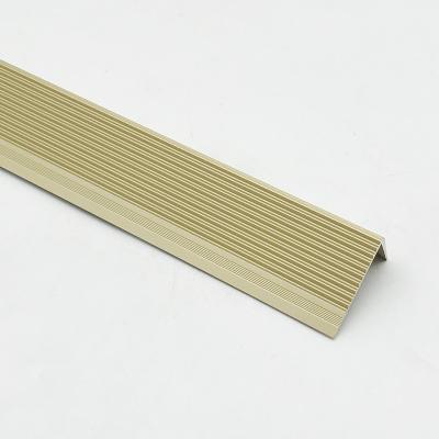 China CAIFIND Modern Staircase Accessories Strong Aluminum Stair Nosing Threshold Edge Trim for sale