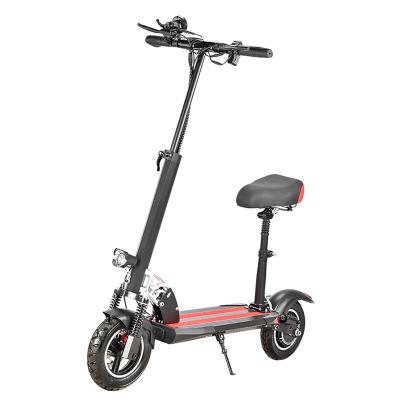 China Unisex Anti Theft 2 Wheel Scooter 10 Inch 800W Folding One Single Adult Electric Scooter Detachable Seat for sale