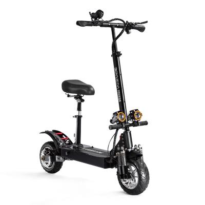 China High Power Scooter 52V 19Ah 1600W Unisex Off Road Motor 10 Inch Fatigue Foldable Portable Electric Scooter for sale