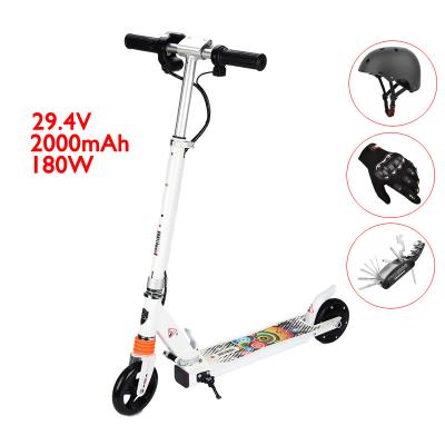 China Unisex Kids Scooter Toys 180W 5.5 Inch 2 Wheel Foldable Youth Glowing Electric Scooter For Kids for sale