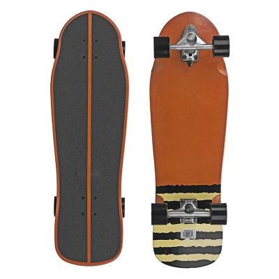 China Youth 7Layer Maple 95A High Bounce Canadian PU Bushing Self Propelled Swing Surfing Skateboard for sale