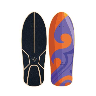 China Self Propelled Wholesale OEM Custom Swing Old School Skate Surf Skateboard Wooden Decks for sale