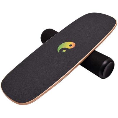 China Durable Wooden Trainer Roller Board Sports Balance Board Training Equipment for Athletic Sports Training and Exercise Board for sale