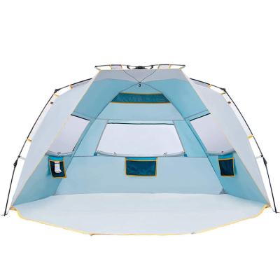 China Extended Type Instant Sun Shelter Canopy Canopy Umbrella 60 Quick Opening Portable Beach Tent For Family for sale