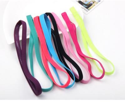 China Universal Elastic Running Headband Soccer Color Candy Rope Hair Accessories Sports Non-slip Yoga Headband for sale