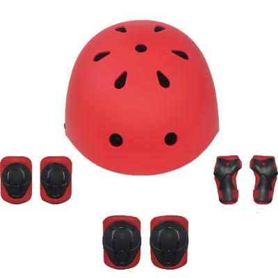 China Compounds Factory Direct Selling Children's Scooter Helmet Set Wholesale Children's Roller Skating Helmet Gear Protector Set of 7 for sale