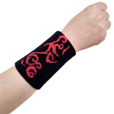 China Universal Cotton Jacquard Sweat Absorbent Sports Thickened Towel Wrist Guard Basketball Badminton Wrist Guard for sale