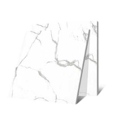 China Hot Sale Modern Carrara Glaze Tiles For Living Room And Bathroom Cheap Marble Tile for sale