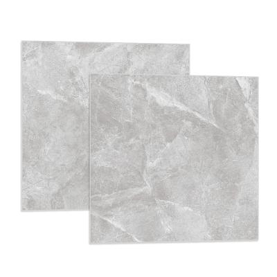 China Modern Full Body Light Gray Color Marble Effect Porcelain Floor Tiles 800x800mm For Living Room for sale