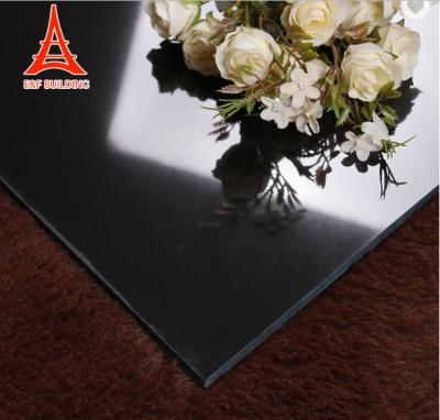 China Super Black Nano Polished Porcelain Floor And Wall Tile Building Material for sale