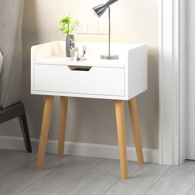 China Wholesale Design Cheapest Modern Advanced Soft Bedroom Furniture (Height)Adjustable Night Stand With Drawer for sale