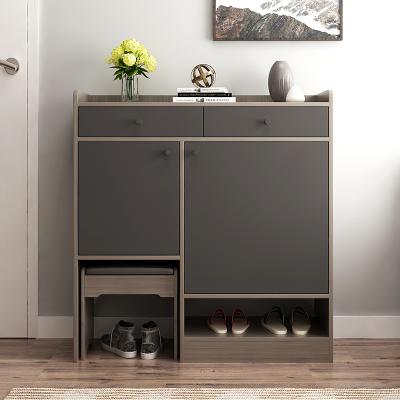 China (Height) 2022 Nordic Adjustable Large Capacity Storage Cabinet And Shoe Cabinet for sale