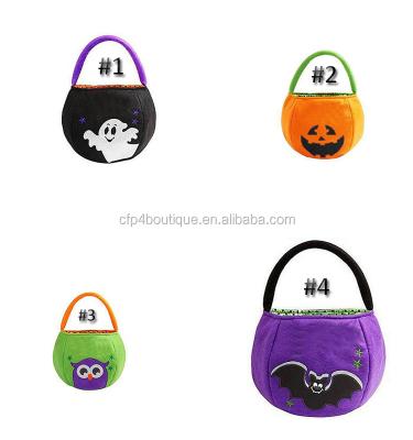 China B128 Eco-Friendly CFP Stocked Kids Bucket Monogram Pumpkin Halloween Bag for sale