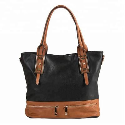 China CFP B006 Woman Eco - Friendly Monogram Leather Purse Double Zipper Tote for sale