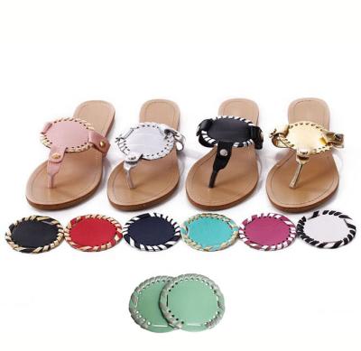 China Lady's Monogram Eco-Friendly Flip Flops Personalized CFP Sandals Disc S003 for sale