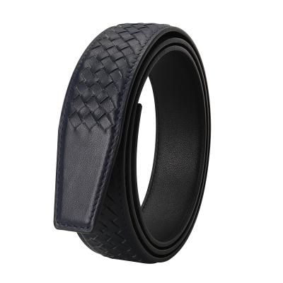 China New simple fashionable braided belts of men's and women's high quality adjustable custom made leather fabric for sale