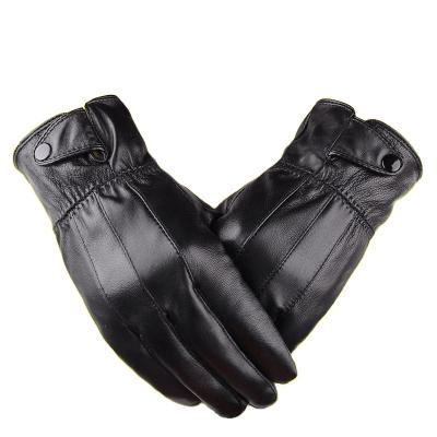 China Touch Screen Unisex Pure Leather Comfortable Soft Golf High Quality Thickened Waterproof Gloves for sale