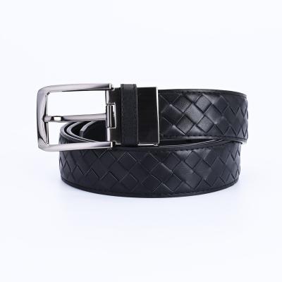 China New Fashion Simple Hot Luxury Cowhide Genuine Leather Belt Men's Pin Buckle Belt for sale