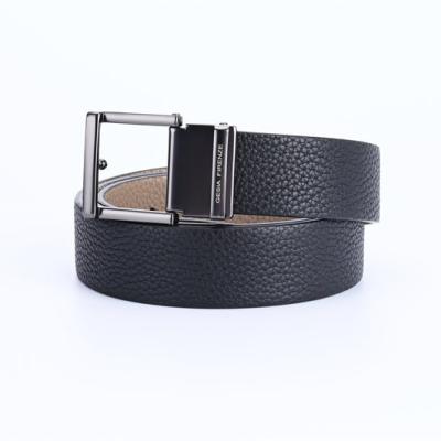 China Guangzhou Single Produces New First Layer Cowhide Z-Buckle Belt Men's Wear-Resistant Leather Belt for sale