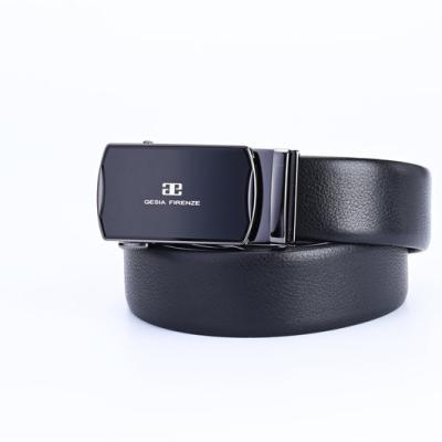 China Simple GESIA Customized 100% Pure Leather Belts Fashion Tops High End Mens Fashion Brand Leather Belts for sale