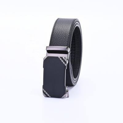 China New Arrival Cowhide Fashion Belt Simple Design Adjustable Automatic Buckle Men's Handmade Business Belt for sale