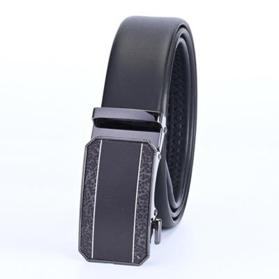 China Customized High Quality Men's Gesia Brand Gentleman Luxury Automatic Buckle Genuine Leather Belt Simple for sale