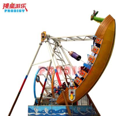 China Cheap Outdoor Attractions Carnival Price Amusement Park Ride 24 Seats Pirate Ship Rides For Sale for sale