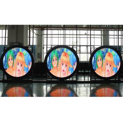 China Indoor and Outdoor Use Rotating Light Box Shop Sign Round Shape Frame Aluminum Round Led Display Sign for sale