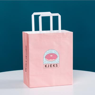 China Cartoon Women Gift Paper Bag Shopping Bag Recyclable Kraft Paper Bags With Your Logo for sale