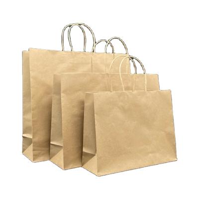 China Recyclable Shopping Clothing Bag Paper Tote Takeout Handbag for sale