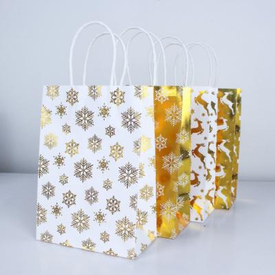 China Gift & Hot Stamping Logo Party Favor Paper Bag Custom Craft Goods Bag for sale