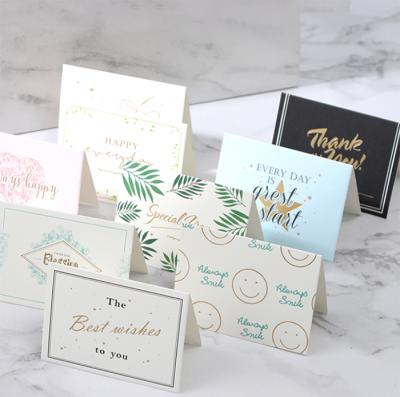 China Lovely Small Food Packaging Card Combination Set All Occasions Mini Art Greeting Card for sale