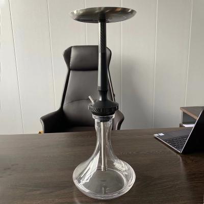 China LOMINT Premium Stainless Steel Hookah Set Carbon Fiber Shisha Wooden Glass Chicha Hookah OEM Wholesale for sale