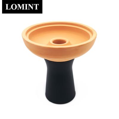 China Large Clay and Silicone LOMINT 1 Hole Clay Hookah Bowl Shisha Tobacco Bowls with Silicone Narguile Accessories LM-282 for sale