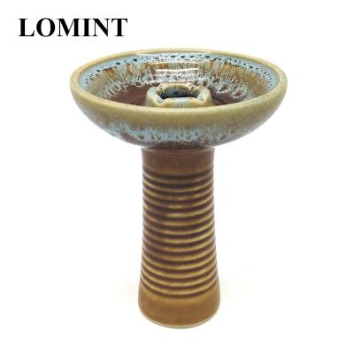 China LOMINT Ceramic Glazed Ceramic Hookah Bowls Shisha Tobacco Chicha Narguile Accessories OEM Factory LM-B122 for sale