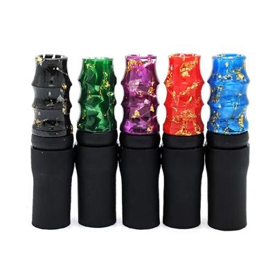 China resin & LOMINT Silicone Resin Bamboo Style Hookah Mouthpieces Shisha Mouth Tips Private Use Narguile Mouth Piece Nargile Accessories for sale