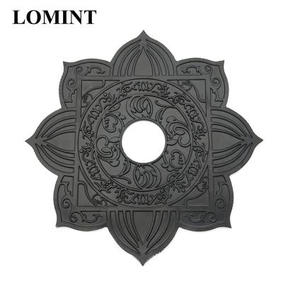 China LOMINT Metal Black Large Hole Hookah Trays 4.5cm Shisha Chicha Narguile DIY Accessories LM-A800 for sale