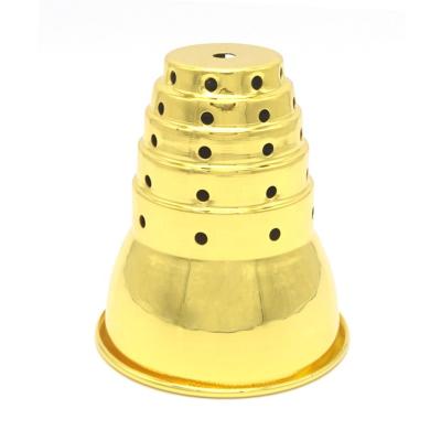 China LOMINT 12cm Medium Porous Wind Covers Hookah Hookah Accessories LM-W004 Silver Gold for sale