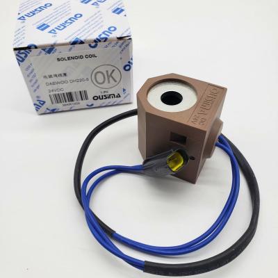 China 2519-9008 519-00001 24v Solenoid Coil For Excavator Doosan DH220-5 for sale